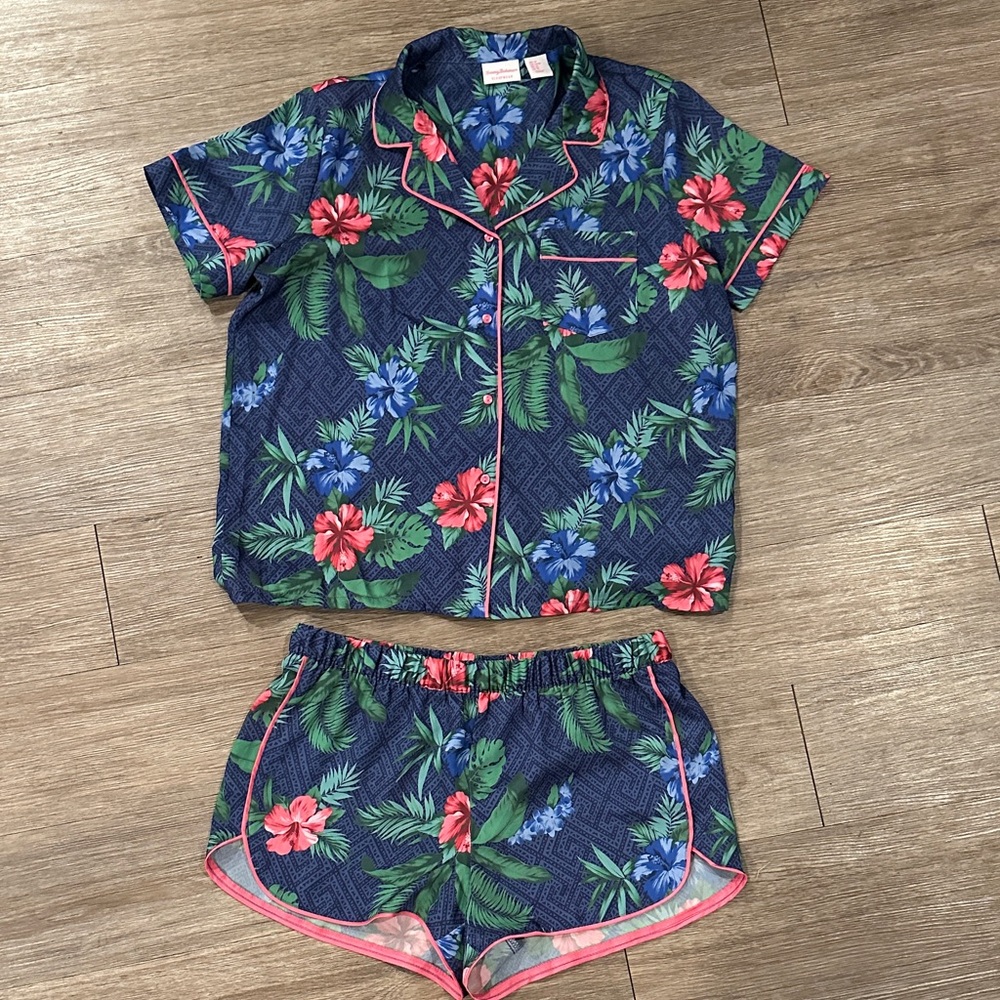 Tropical Floral Kids Pajama Set